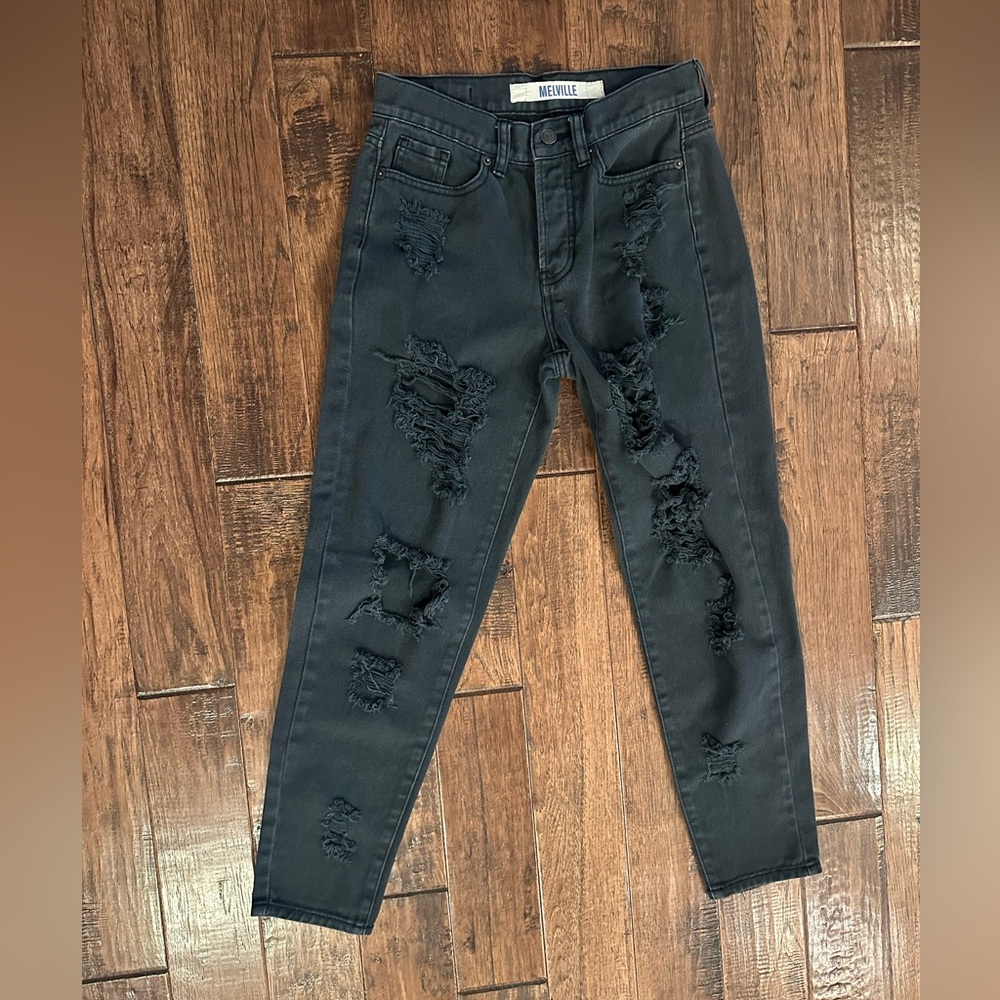 Brandy Melville Black Distressed Women's Jeans